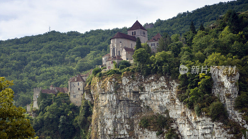 风景如画的圣Cirq Lapopie，法国